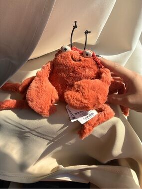 Jellycat small Crispin crab